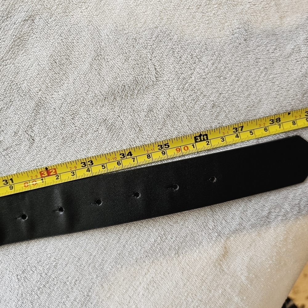 *4 for $25* Ladies Black belt With Goldtone Buckle - Picture 6 of 6